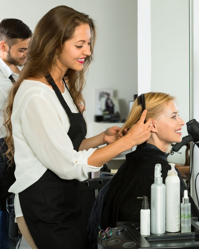 Salons & Spas — a business owner at work