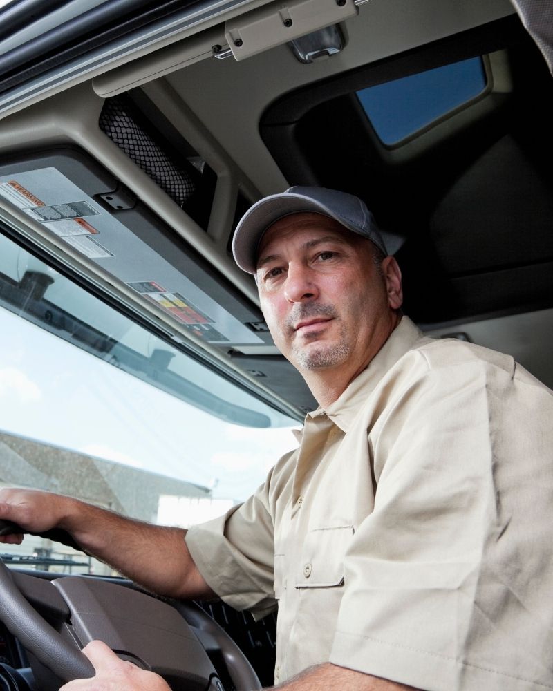 Trucking — a business owner at work